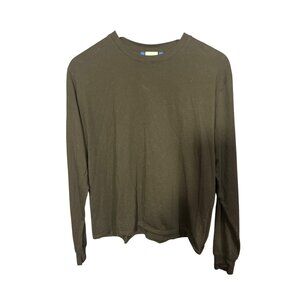 Outdoor Voices Black Long-Sleeve Crewneck Womens Shirt Size M